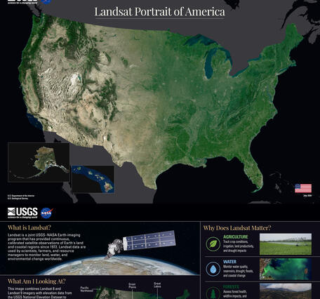 a satellite view of the United States