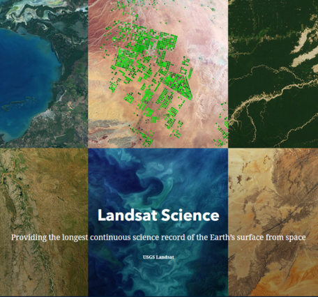 Landsat science storymap banner image