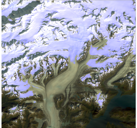 Landsat image of Columbia Glacier from 1986