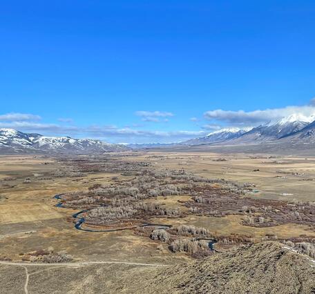 Panoramic View of Idaho's Big Lost River Valley from Leslie Butte