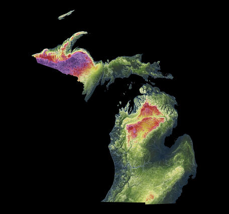 3DEP As Art - Michigan