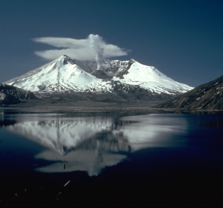 Mount St. Helens after the 1980 eruption 