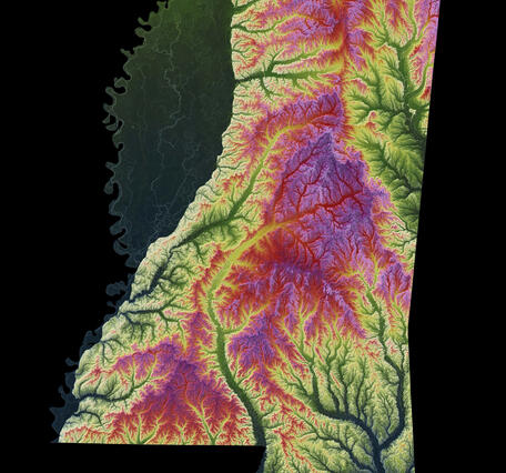 3DEP As Art - Mississippi