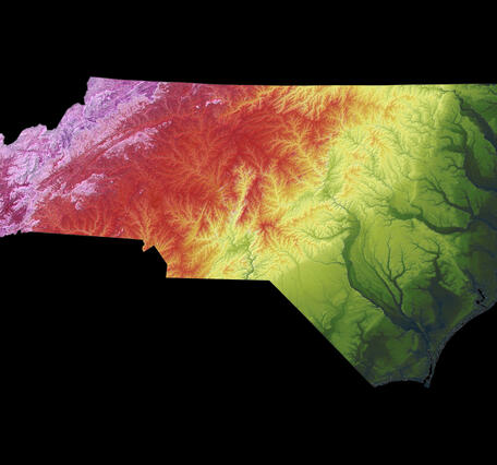 3DEP As Art - North Carolina