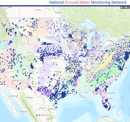 Screenshot of National Ground-Water Monitoring Network (NGWMN) data portal
