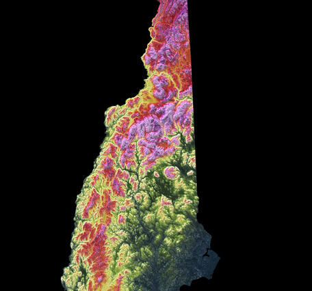3DEP As Art - New Hampshire