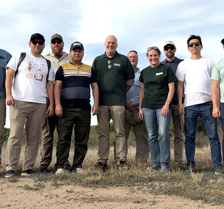 USGS and MinGeo Research Team in Arizona