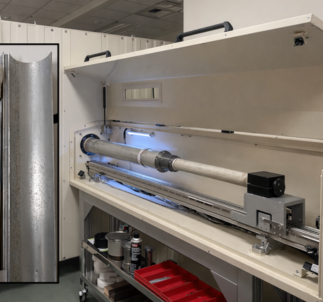 Rotating x-ray computed tomography scanner with coral core