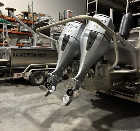 Boat rudders on boats