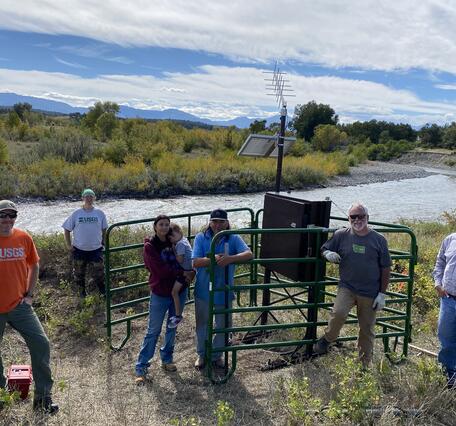 Birch Ck nr Heart Butte install cooperator and owners