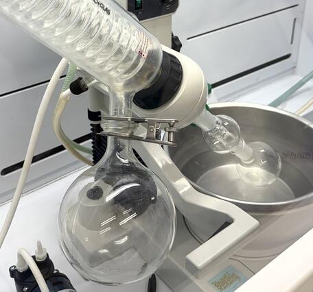 Rotary evaporation system set up in laboratory