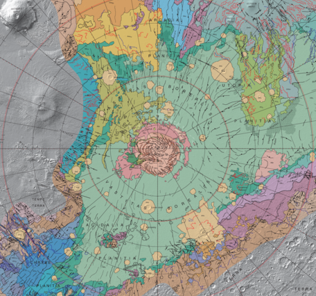 USGS SIM 2888: Geologic map of the northern plains of Mars