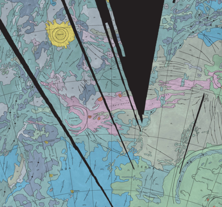 USGS SIM 2920: Geologic Map of the Mylitta Fluctus Quadrangle (V-61), Venus