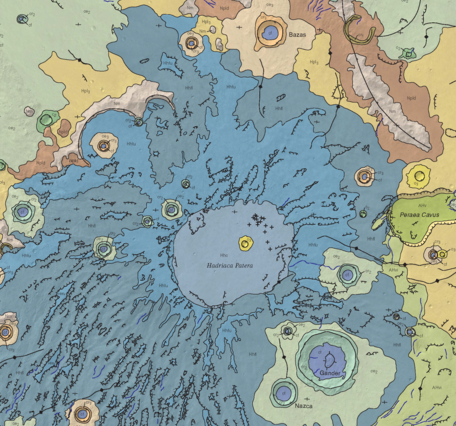 USGS SIM 2936: Geologic Map of the MTM -30262 and -30267 Quadrangles, Hadriaca Patera Region of Mars