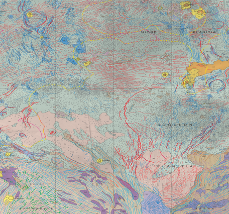 USGS SIM 3025: Geologic Map of the Niobe Planitia Quadrangle (V-23), Venus