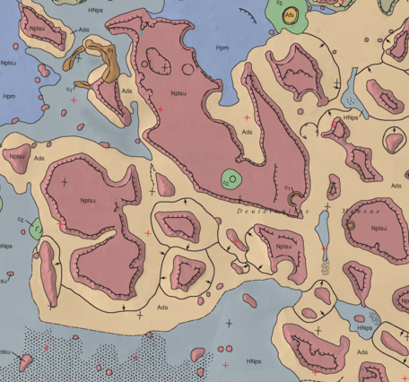 USGS SIM 3079: Geologic Map of MTM 35337, 40337, and 45337 Quadrangles, Deuteronilus Mensae Region of Mars