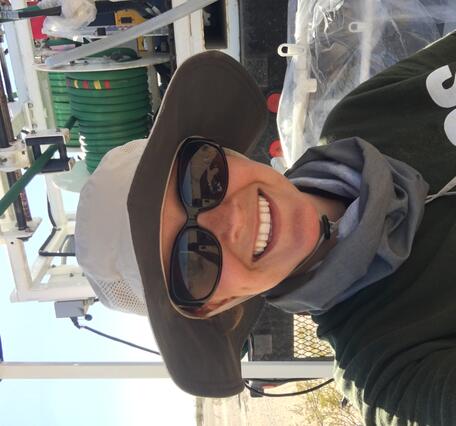 Woman in sunglasses and hat