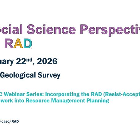 Presentation Slide for the second RAD webinar. 