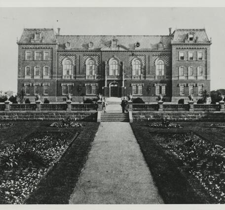historical image showing the first Administration Building of the United States Department of Agriculture