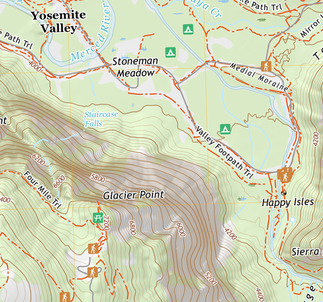US Topo - CA - Half Dome - STR - 2021
