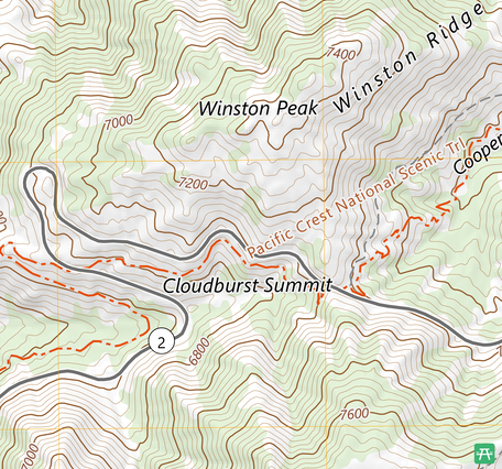 US Topo - CA - Waterman Mountain - TRANS - 2023