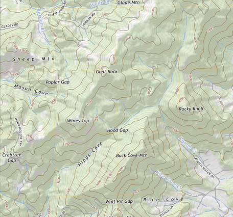 US Topo - NC - Canton - GeoNames - 2022