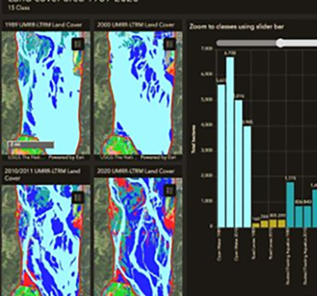Upper Mississippi River Land Cover Change (1989-2020) Web Tool