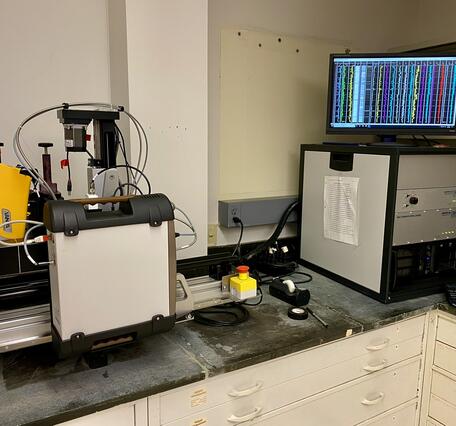 The GeoTek MSCL-XZ multi-sensor core logger (MSCL) housed in the BASCORE Lab.