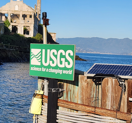 USGS monitoring site on Alcatraz Island