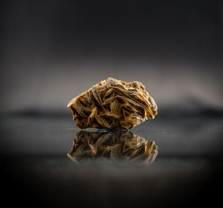 High-definition image of a barite specimen showing layered structure and subtle color variations.