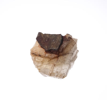 High-definition image of calcite and sphalerite specimen from the USGS mineral collection. 