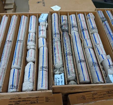 Drill core example September 2021