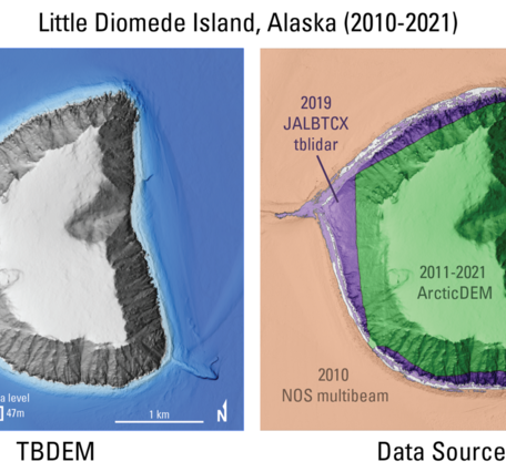 Topo-bathymetric digital elevation model for Little Diomede Island, Alaska