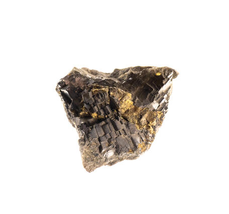 USGS mineral specimen featuring galena and chalcopyrite.