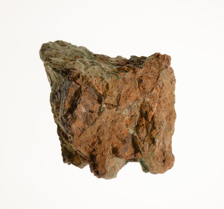 Isolated garnierite specimen from the USGS mineral collection.