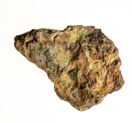 Isolated garnierite specimen from the USGS mineral collection.