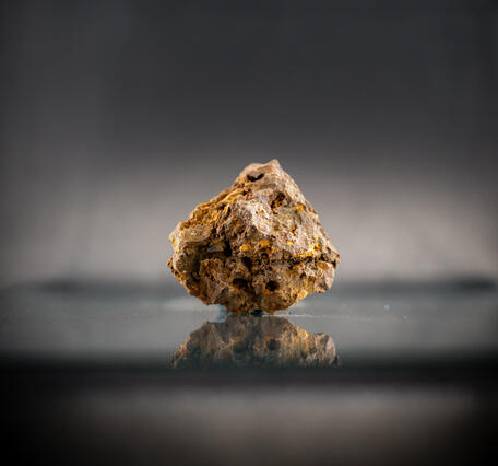 Isolated gold ore specimen from the USGS mineral collection.