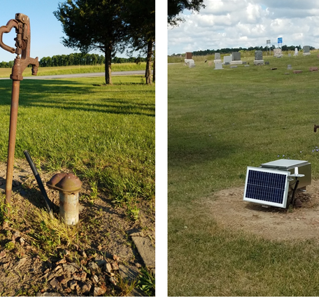 USGS groundwater monitoring well WM-111 in Williams County Ohio before and after conversion
