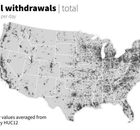 map of industrial water use