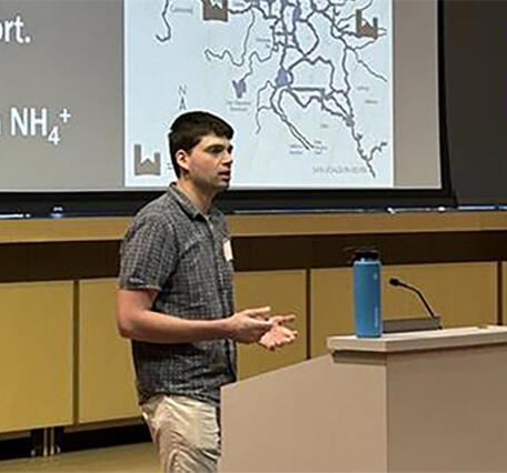 Biologist Kyle Leathers at 2026 IEP Workshop