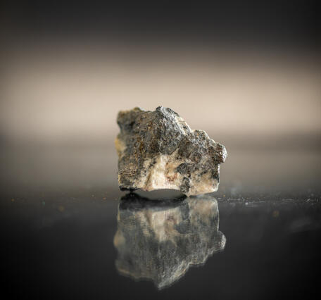 Isolated molybdenite specimen from the USGS mineral collection.