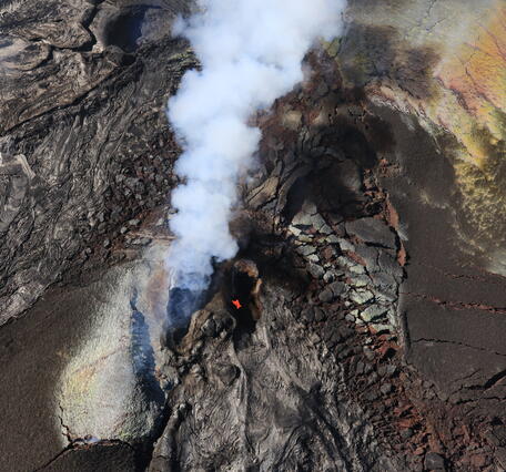 Color image of volcanic vent