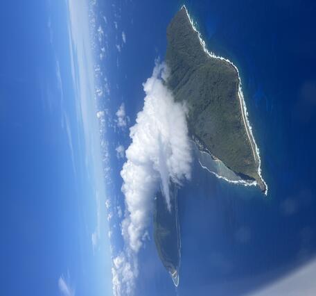 Color photograph of island in ocean
