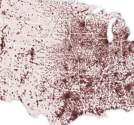 Public Supply Water Use map, monthly averages 2009-2020 by watershed