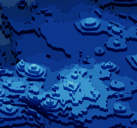 Abstract rendering of topographic data.