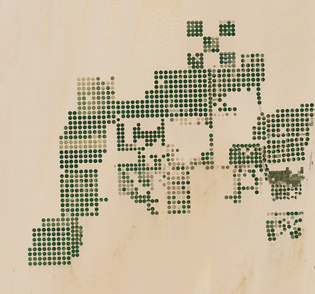 Landsat animation of growth in agriculture in Egypt