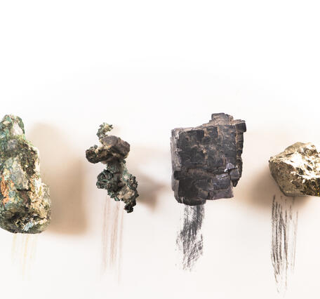 USGS mineral specimens used in scratch test.