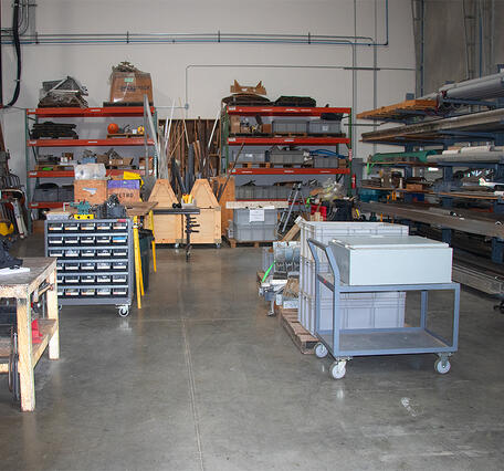 Workshop area at CAWSC West Sacramento Projects Office