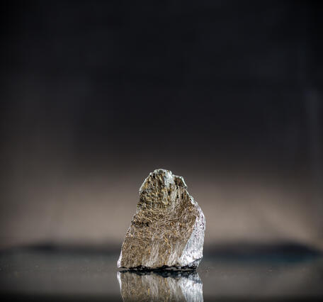 Isolated silicon specimen from the USGS mineral collection. 