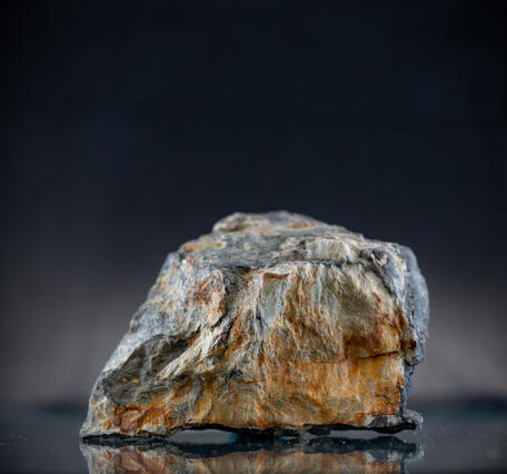 Isolated tetrahedrite specimen with silver content.